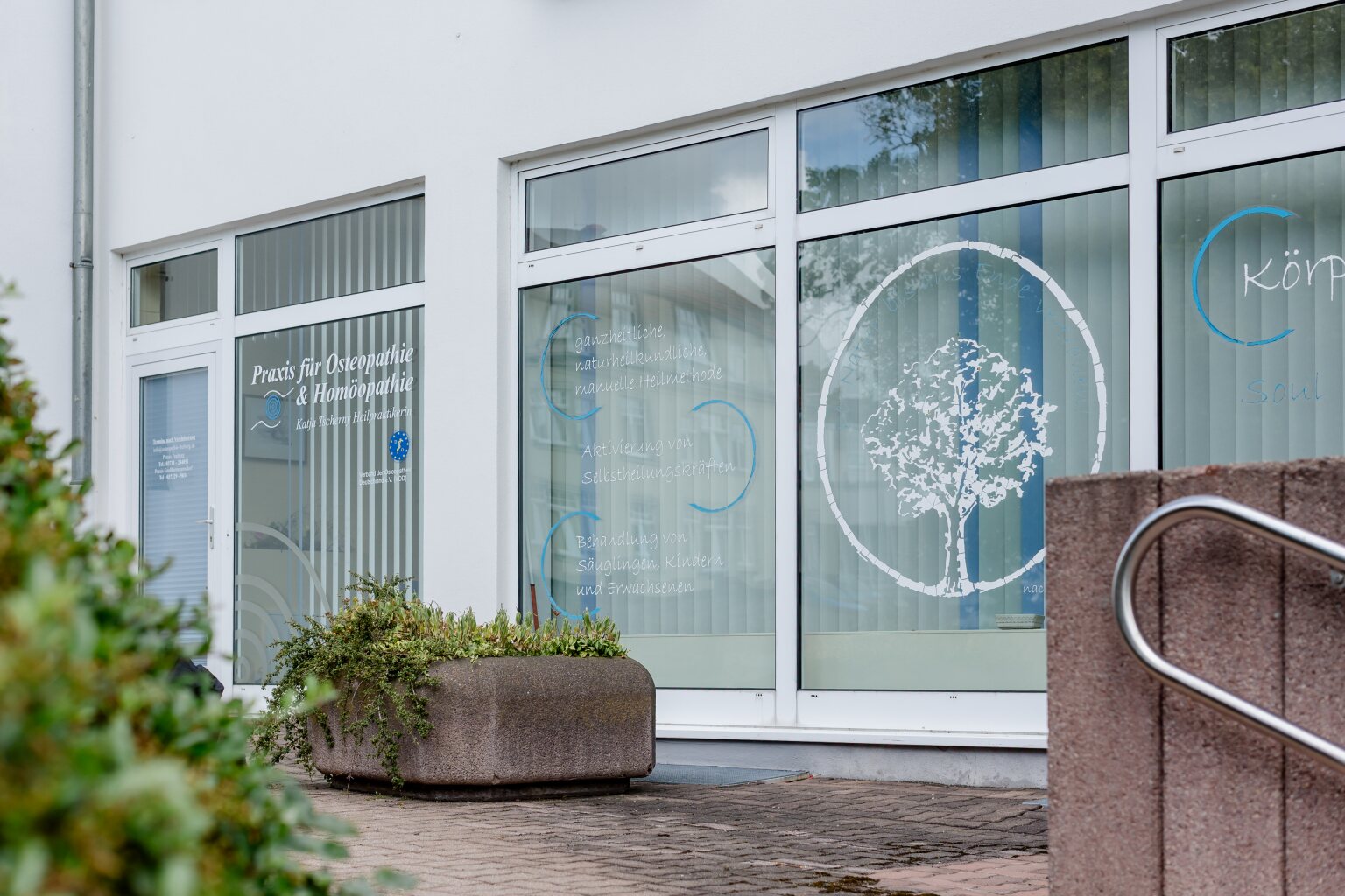 Außenansicht der Praxis für Osteopathie in Freiberg